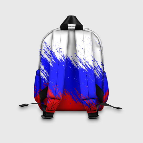 Детский рюкзак 3D с принтом Россия, вид сзади #2
