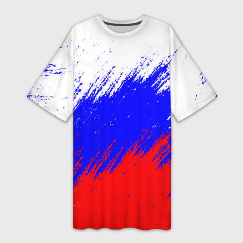Платье-футболка 3D Россия, цвет 3D печать