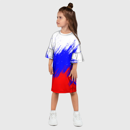 Детское платье 3D Россия, цвет 3D печать - фото 3