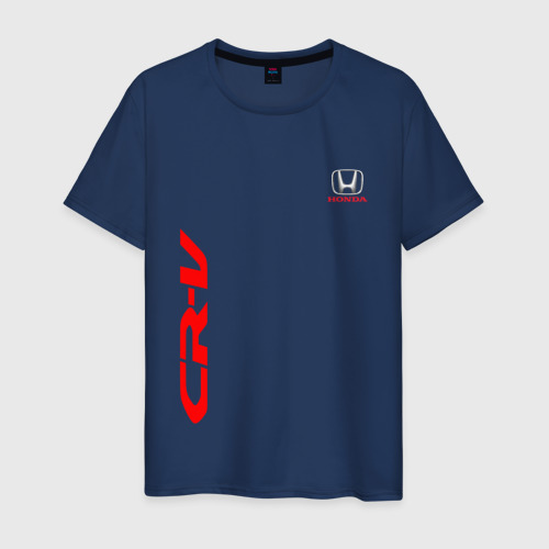 Мужская футболка хлопок Honda CR-V / Хонда (Z), цвет темно-синий