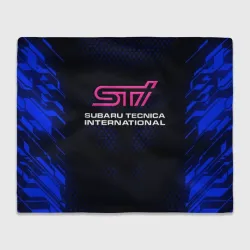 Плед 3D Subaru STI Субару СТИ
