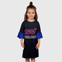 Детское платье 3D Subaru STI Субару СТИ - фото 2