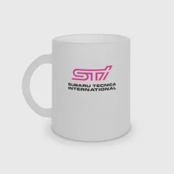 Кружка матовая стеклянная Subaru STI Single Table Inheritance