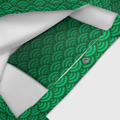 Пляжная сумка 3D Узор зеленая чешуя дракон - фото 4