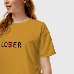 Женская футболка хлопок Oversize Lover - loser - фото 2