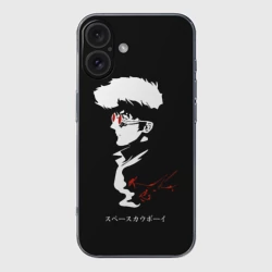 Чехол для iPhone 16 силиконовый с защитой камеры Спайк космический ковбой