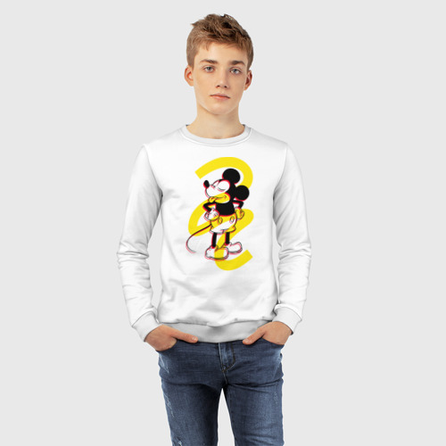 Детский свитшот хлопок Микки Маус, цвет белый - фото 7