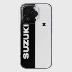 Чехол для iPhone 16 Pro Max силиконовый с защитой камеры Suzuki Сузуки