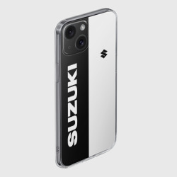 Чехол для iPhone 15 силиконовый с защитой камеры Suzuki Сузуки - фото 2