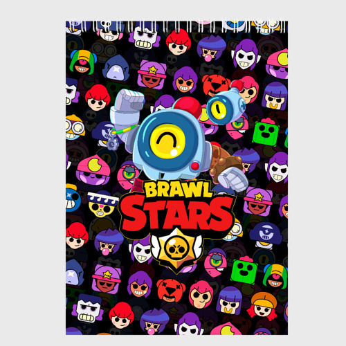 Скетчбук Brawl Stars nani, цвет белый