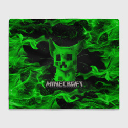 Плед 3D Minecraft Creeper cat