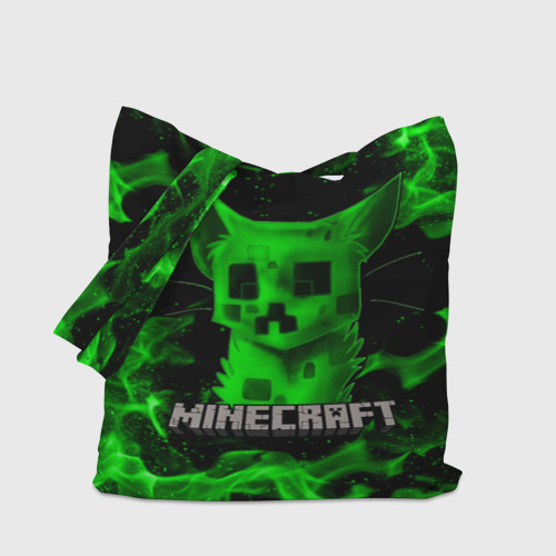 Шоппер 3D Minecraft Creeper cat - фото 4