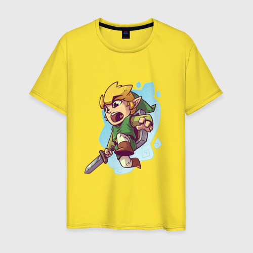 Мужская футболка хлопок The Legend of Zelda, цвет желтый