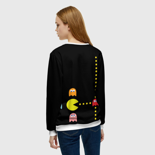 Женский свитшот 3D Pac-man, цвет 3D печать - фото 4