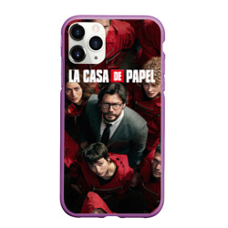 Чехол для iPhone 11 Pro Max матовый Бумажный дом La Casa de Papel