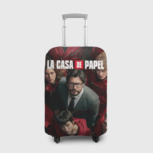 Чехол для чемодана 3D Бумажный дом La Casa de Papel