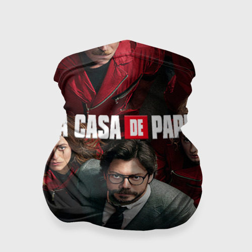 Бандана-труба 3D Бумажный дом La Casa de Papel, цвет 3D печать