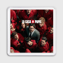 Магнит 55*55 Бумажный дом La Casa de Papel