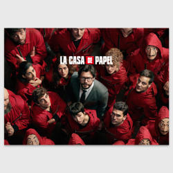 Поздравительная открытка Бумажный дом La Casa de Papel