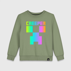 Детский свитшот хлопок Minecraft Creeper
