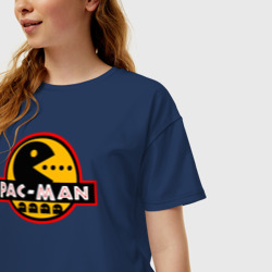 Женская футболка хлопок Oversize Pac-MAN - фото 2
