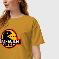 Женская футболка хлопок Oversize Pac-MAN - фото 2