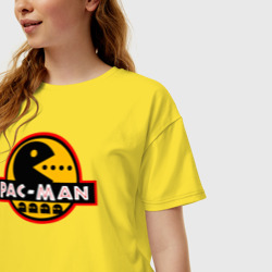 Женская футболка хлопок Oversize Pac-MAN - фото 2