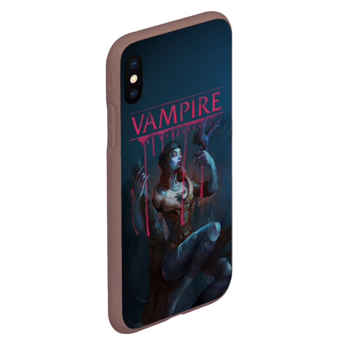 Чехол для iPhone XS Max матовый Vampire: The Masquerade, цвет коричневый - фото 3