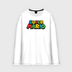 Мужской лонгслив oversize хлопок Super Mario