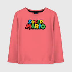 Детский лонгслив хлопок Super Mario