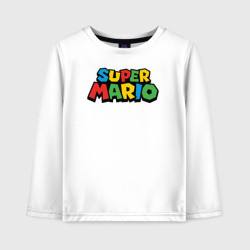 Детский лонгслив хлопок Super Mario