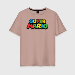 Женская футболка хлопок Oversize Super Mario