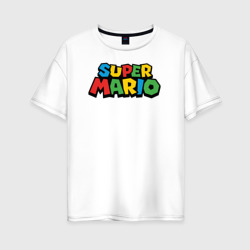 Женская футболка хлопок Oversize Super Mario