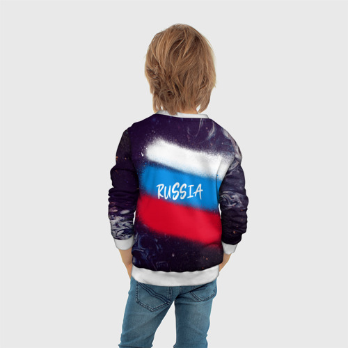 Детский свитшот 3D Russia Bear, цвет 3D печать - фото 6
