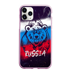 Чехол для iPhone 11 Pro Max матовый Russia Bear