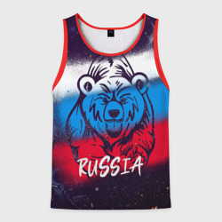 Мужская майка 3D Russia Bear