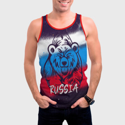 Мужская майка 3D Russia Bear - фото 2