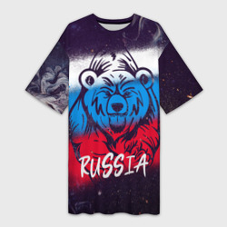 Платье-футболка 3D Russia Bear