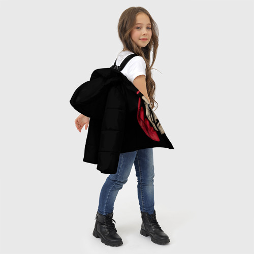 Зимняя куртка для девочек 3D с принтом Бумажный Дом, фото #4
