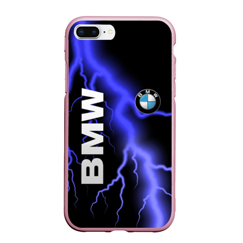 Чехол для iPhone 7Plus/8 Plus матовый BMW, цвет розовый