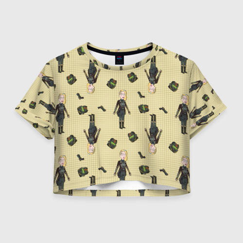 Женская футболка Crop-top 3D Бет Фото 01 Женская футболка Crop-top 3D Бет Фото 01