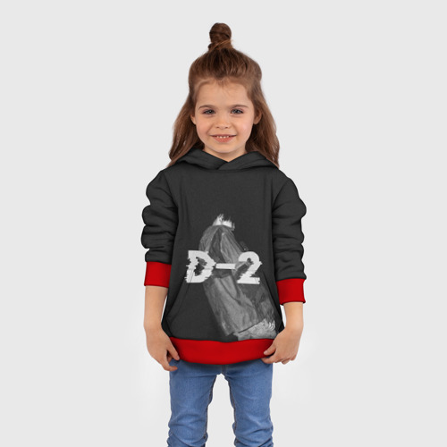 Детская толстовка 3D Agust D. D-2 by BTS, цвет красный - фото 4