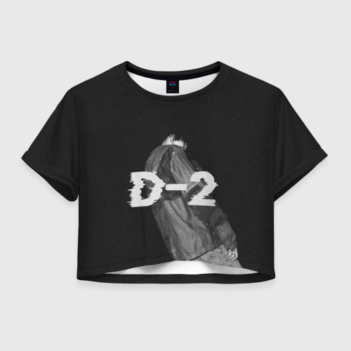 Женская футболка Crop-top 3D Agust D. D-2 by BTS, цвет 3D печать