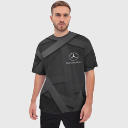 Мужская футболка oversize 3D Mercedes - фото 2