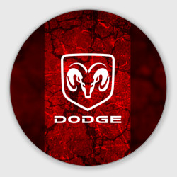 Круглый коврик для мышки Dodge