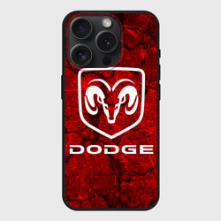 Чехол силиконовый для Apple iPhone 15 Pro матовый Dodge