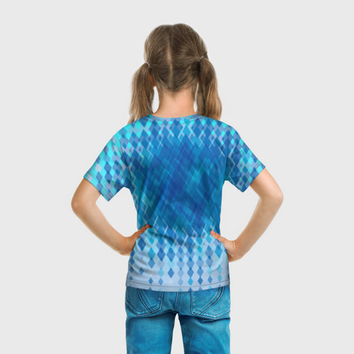 Детская футболка 3D с принтом Metal Sonic, вид сзади #2