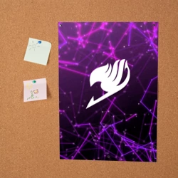 Постер Helmet Fairy tail purple stripes - фото 2