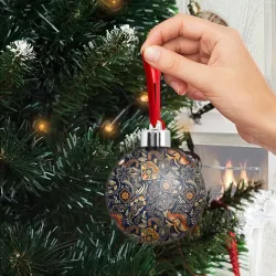 Ёлочный шар Узор орнамент цветы этно - фото 2