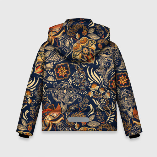 Зимняя куртка для мальчиков 3D Узор орнамент цветы этно - фото 2